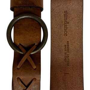 Sundance Rhylee Cognac Belt Size Large